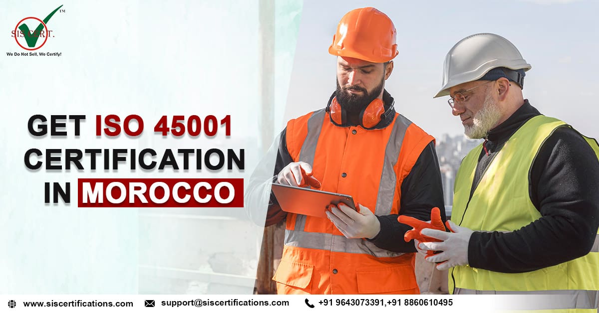 ISO 45001 Certification In Morocco | Apply Online ISO 45001 Standard